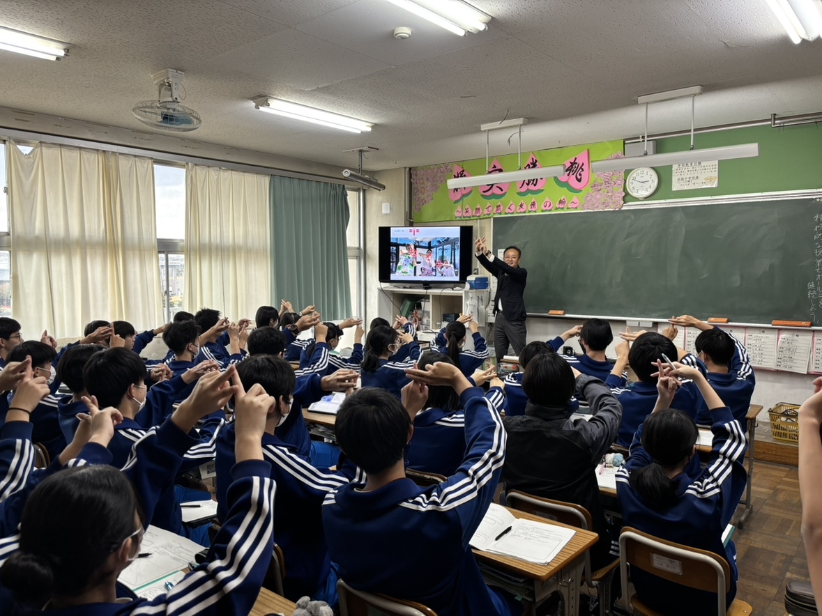 朝霞市立第三中学校にて講演会を行いました。